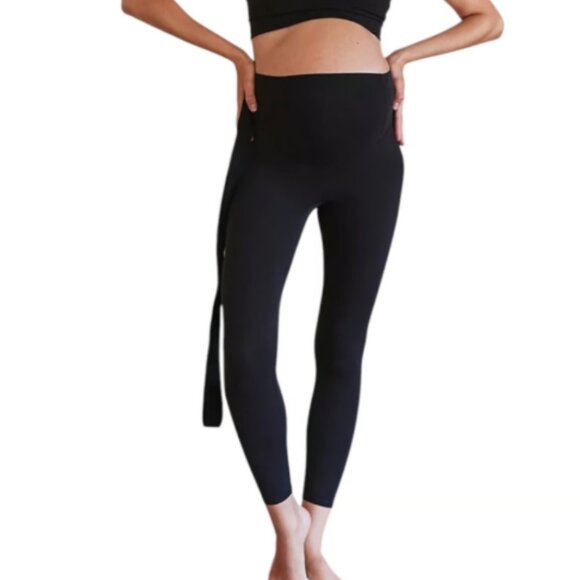 Free People Movement x Hatch Never Better Maternity Leggings In Black XS NWT - Picture 1 of 7